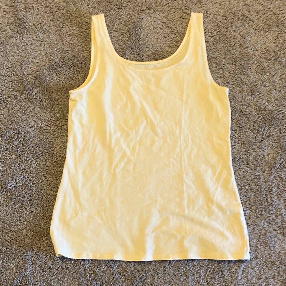 J. Jill Light Yellow Tank Top